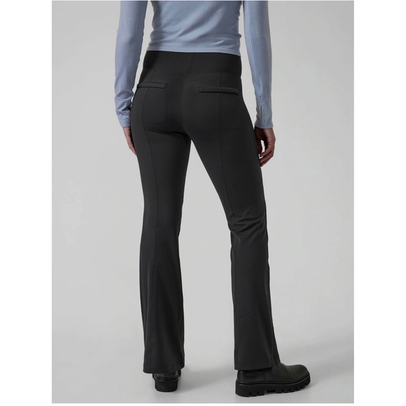 ATHLETA Delancey Flare Pants Small Tall Black NEW Athletic Athleisure Casual - Picture 6 of 13
